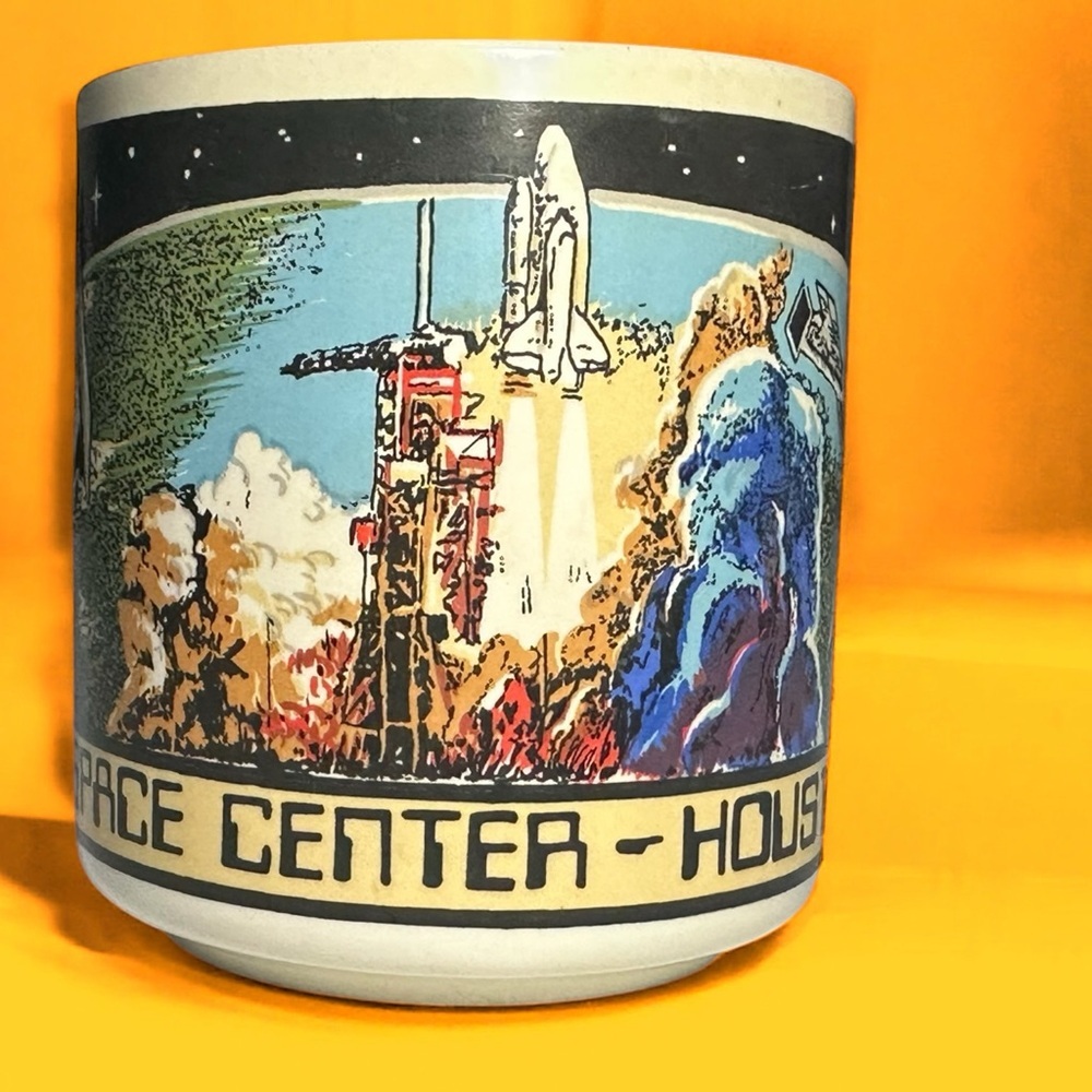 Rare Vintage NASA Johnson Space Center Mug Houston Texas-1980’s!